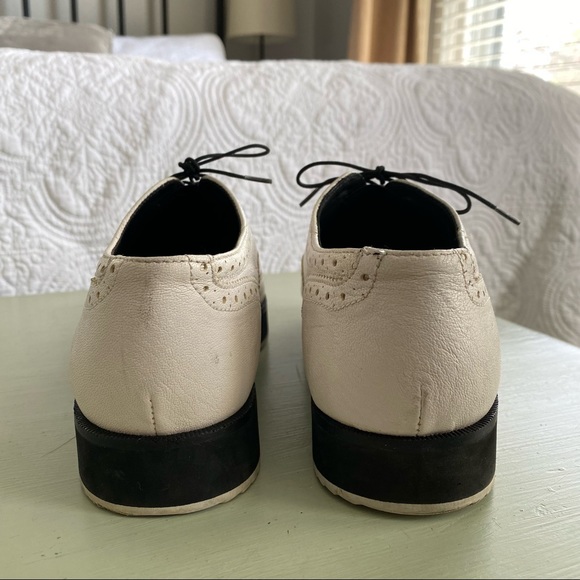 Rag & Bone Meli Brogues Slip On White Derby Leather Wingtip Oxford 9 - Picture 8 of 8